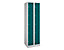 Wolf Armoire à casiers verrouillables dimensions confort - 10 compartiments, largeur 600 mm - gris clair / vert opale