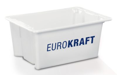 Image of EUROKRAFT Drehstapelbehälter aus lebensmittelechtem Polypropylen Inhalt 6 Liter VE 4 Stk natur