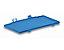 utz Kunststoffdeckel C-KLT aus Polypropylen - lichtblau, VE 2 Stk - LxB 300 x 200 mm