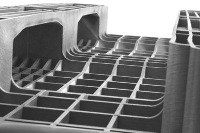 Lot de 10 palettes perdues pour charges lourdes - L x l x h 1200 x 1000 x 160 mm - charge max. statique 14000 kg, 3 lots et +