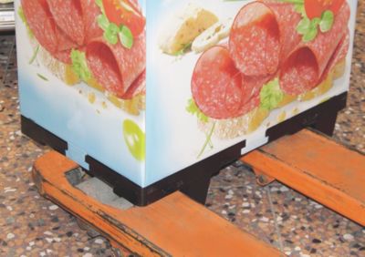 Displaypalette aus Kunststoff - LxBxH 600 x 400 mm, Traglast statisch 800 kg - VE 10 Stk, ab 3 VE