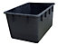 Stapelbehälter aus Polyethylen, konische Bauform - Inhalt 220 l - schwarz