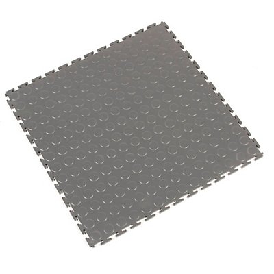 COBA PVC-Bodenplatte, VE 8 Stk - mit genoppter Oberfläche - grau