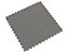 COBA PVC-Bodenplatte, VE 8 Stk - mit genoppter Oberfläche - grau