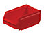 Sichtlagerkasten aus Polypropylen - LxBxH 170 x 105 x 75 mm, VE 20 Stück - rot
