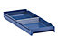 Bac de stockage en polypropylène qualité alimentaire - coloris bleu - L x l x h 300 x 230 x 100 mm, lot de 8