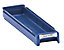 Regalkasten aus lebensmittelechtem Polypropylen - blau - LxBxH 300 x 230 x 100 mm, VE 8 Stk