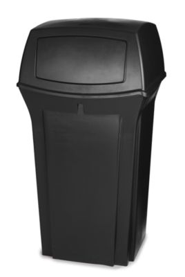 Image of Rubbermaid Abfallbehälter (PE) - feuerhemmend Volumen 133 Liter - schwarz