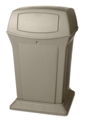 Image of Rubbermaid Abfallbehälter aus PE - 170 l Inhalt und feuerhemmend - beige