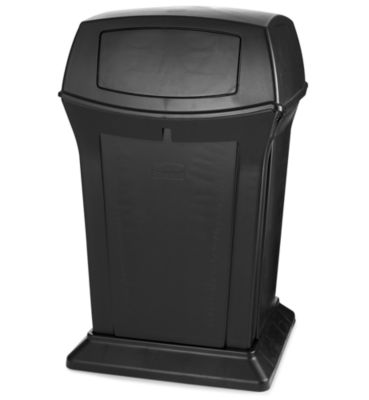 Image of Rubbermaid Abfallbehälter aus PE - 170 l Inhalt und feuerhemmend - schwarz