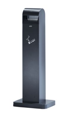 Aschersäule aus Stahlblech - Volumen 12,5 l, HxBxT 1000 x 200 x 150 mm