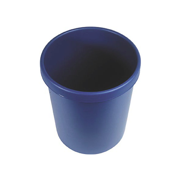 Image of helit Kunststoff-Papierkorb - Inhalt 30 l Höhe 405 mm VE 5 Stk - blau VE 5 Stk