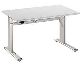 UPLINER Bureau sur pieds à hauteur réglable électriquement - 655 – 1300 mm, l x p 1200 x 800 mm