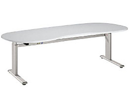 UPLINER Bureau sur pieds à hauteur réglable électriquement - 655 – 1300 mm, l x p 2000 x 1000 mm