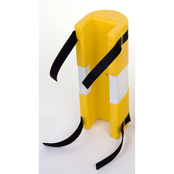 Image of Pfostenschutz - aus Polyethylen gelb - für Pfostenbreite 100 mm