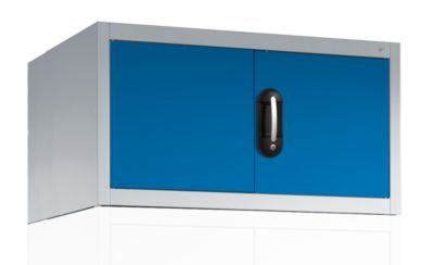 Image of CP Aufsatzschrank mit Flügeltüren - HxBxT 500 x 930 x 500 mm - lichtgrau / lichtblau