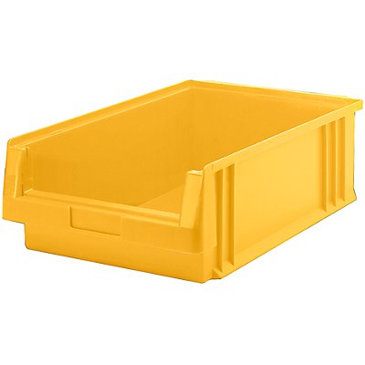 Sichtlagerkasten aus Polypropylen - Inhalt 16,5 l, VE 10 Stk - gelb