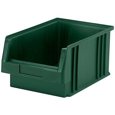Sichtlagerkasten aus Polypropylen - Inhalt 7,4 l, VE 10 Stk - grün