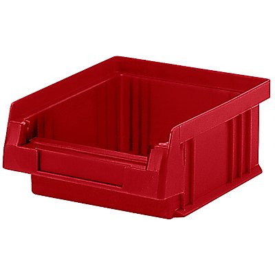 Sichtlagerkasten aus Polypropylen - Inhalt 0,25 l, VE 50 Stk - rot