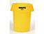 Rubbermaid Conteneur multi-usages - capacité 167 litres - coloris jaune