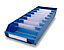 STEMO Regalkasten aus hochschlagfestem Polypropylen - blau - LxBxH 300 x 240 x 95 mm, VE 15 Stk