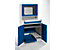 Computerschrank - HxBxT 1600 x 800 x 695 mm - mit schmalem Auszug und Towerfach
