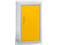 Armoire de sécurité à portes pleines - h x l x p 900 x 500 x 500 mm, 2 tablettes de rétention - gris clair / jaune sécurité