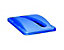 Deckel für Papiereinwurf, blau HxBxT 70 x 518 x 287 mm
