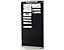 Tableau de tri - 2 x 25 casiers A4, position verticale des documents - noir, mat