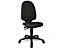 Topstar Standard-Drehstuhl - ohne Armlehnen, Rückenlehne 550 mm - Gestell schwarz, Stoff grau, ab 2 Stück