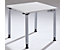 THEA Schreibtisch mit 4-Fußgestell - Höhe 680 – 820 mm - Breite 800 mm, lichtgrau