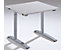 fm büromöbel THEA Schreibtisch mit C-Fußgestell - Höhe 680 – 820 mm - Breite 800 mm, altweiß