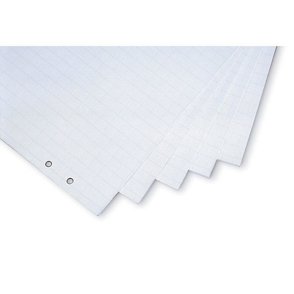 Image of magnetoplan® Flipchart-Papier - kariert / blanko VE 5 Blöcke à 20 Blatt - plan liegend 650 x 930 mm