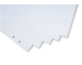 magnetoplan® Papier de tableau de conférence - quadrillé / uni, lot de 5 blocs de 20 feuilles