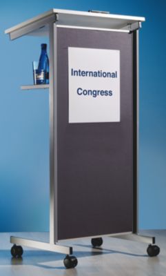 Carto Rednerpult, 2 Ablagen - Front aus Stoff