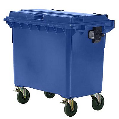 collecteur dordures collecteur de d/échets conteneur pour d/échets conteneur /à d/échets conteneur capacit/é 770 l anthracite Conteneur /à d/échets 4 roues en plastique conforme /à la norme DIN EN 840