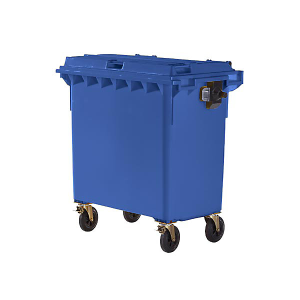 Image of Kunststoff-Großmüllbehälter nach DIN EN 840 - Volumen 770 l - blau ab 5 Stk