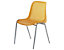 Chaise coque en plastique - sans rembourrage - coque orange / lot de 2