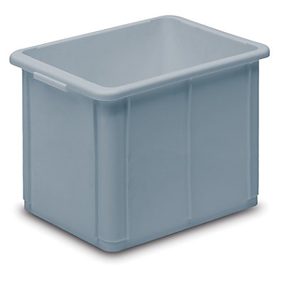 Stapelbehälter aus Polypropylen - Inhalt 30 l, Außenmaße LxBxH 400 x 300 x 339 mm - grau, ab 10 Stk