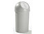 helit Push-Abfallbehälter, Höhe 490 mm - aus Kunststoff, Volumen 13 Liter, VE 6 Stk - lichtgrau