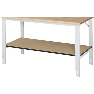 Ablageboden unten - für Tisch- BxT 1500 x 800 mm - Boden- BxT 1390 x 595 mm