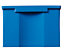 FUTURA-Sichtlagerkasten aus Polyethylen - Inhalt 8,0 l - VE 12 Stk, blau