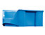 FUTURA-Sichtlagerkasten aus Polyethylen - Inhalt 0,9 l - VE 42 Stk, blau