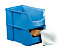 FUTURA-Sichtlagerkasten aus Polyethylen - Inhalt 3,0 l - VE 25 Stk, blau