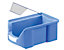 FUTURA-Sichtlagerkasten aus Polyethylen - Inhalt 11,0 l - VE 8 Stk, blau