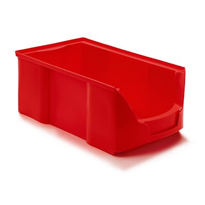 FUTURA-Sichtlagerkasten aus Polyethylen - Inhalt 8,0 l - VE 12 Stk, rot