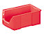 FUTURA-Sichtlagerkasten aus Polyethylen - Inhalt 8,0 l - VE 12 Stk, rot