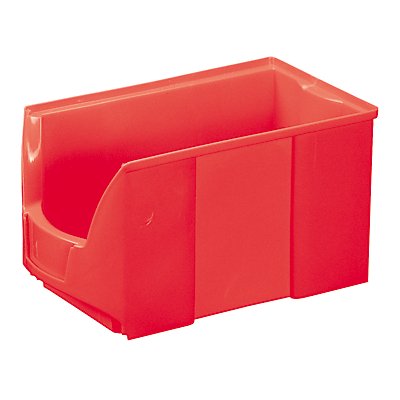 FUTURA-Sichtlagerkasten aus Polyethylen - Inhalt 11,0 l - VE 8 Stk, rot