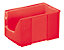 FUTURA-Sichtlagerkasten aus Polyethylen - Inhalt 11,0 l - VE 8 Stk, rot