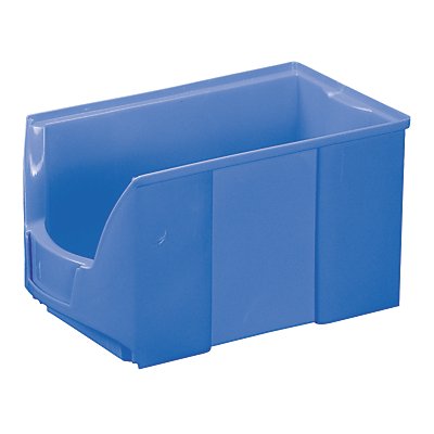 FUTURA-Sichtlagerkasten aus Polyethylen - Inhalt 11,0 l - VE 8 Stk, blau
